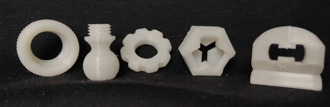 3D printed threaded parts and custom components